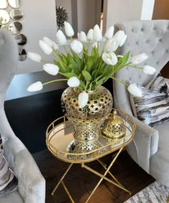 Inspire Me! Home Decor Floral Stems 27" White Real Touch Tulip Stem