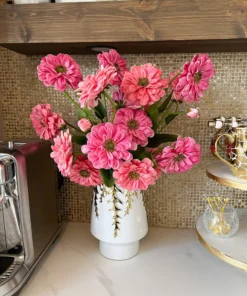 Inspire Me! Home Decor White Ceramic Vase With Gold Vine Design (3 Sizes) 14 Inspire Me! Home Decor White Ceramic Vase With Gold Vine Design (3 Sizes)