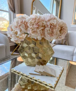 Inspire Me! Home Decor 19" Blush Hydrangea Stem Floral Stems