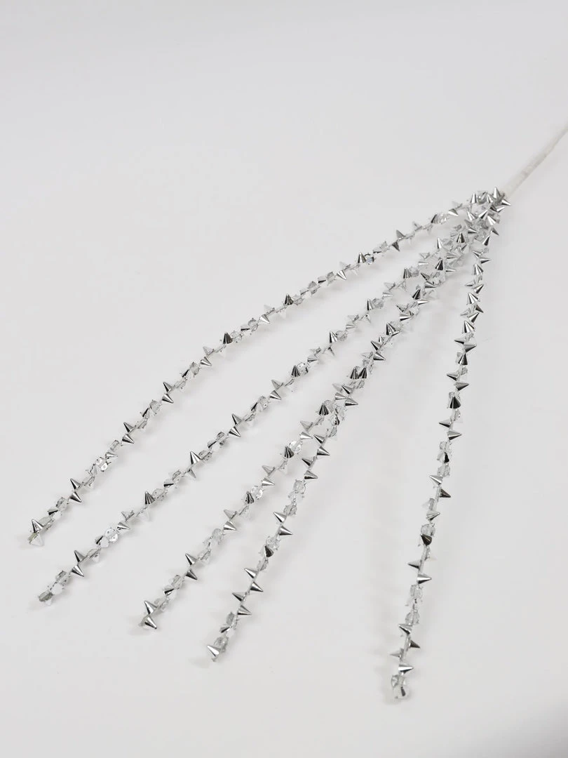 Inspire Me! Home Decor Silver Spiked Stem Floral Stems 3 Inspire Me! Home Decor Silver Spiked Stem Floral Stems