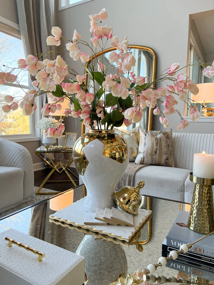 Inspire Me! Home Decor 39" Pink Lantern Flower Stem 6 Inspire Me! Home Decor 39" Pink Lantern Flower Stem