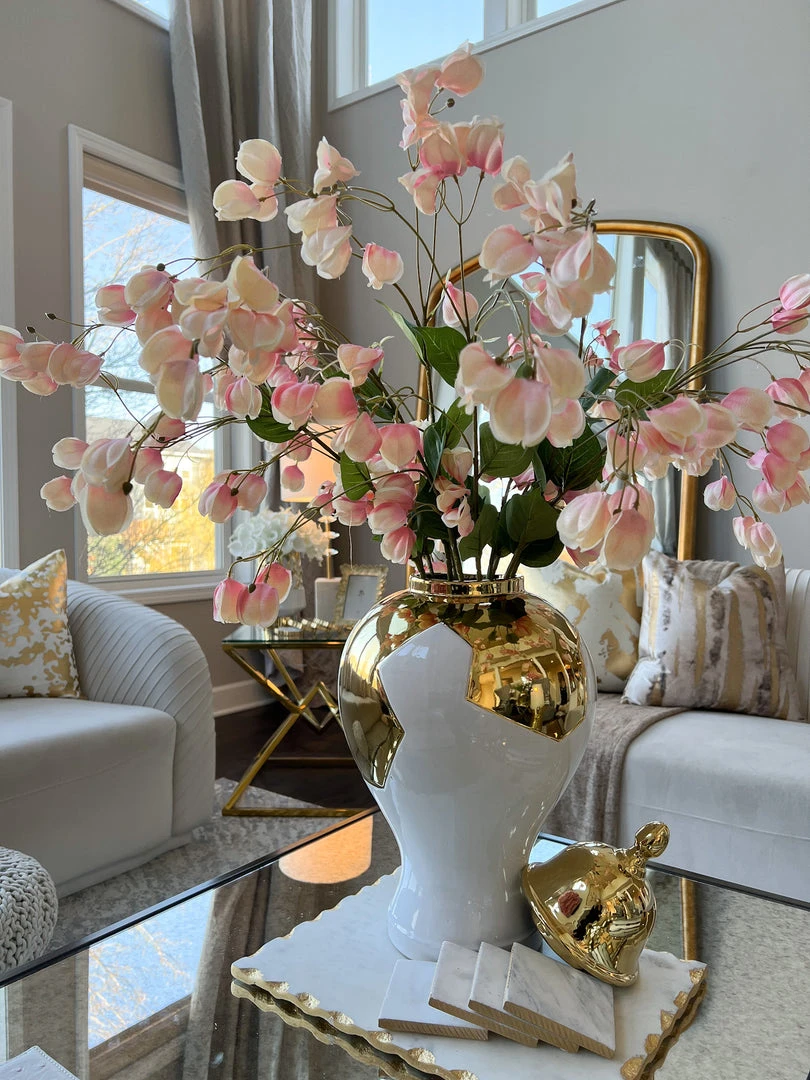 Inspire Me! Home Decor 39" Pink Lantern Flower Stem 5 Inspire Me! Home Decor 39" Pink Lantern Flower Stem