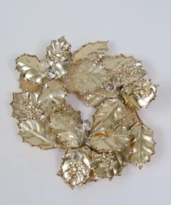 Inspire Me! Home Decor Gold Leaf Candle Wreath 5 Inspire Me! Home Decor Gold Leaf Candle Wreath