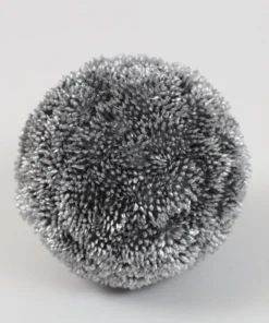 Inspire Me! Home Decor Silver Metallic Floral Orb