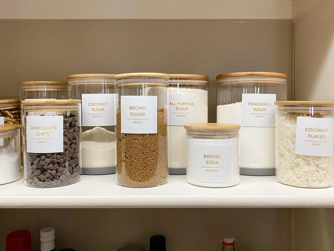 Inspire Me! Home Decor Gold Pantry Labels 3 Inspire Me! Home Decor Gold Pantry Labels