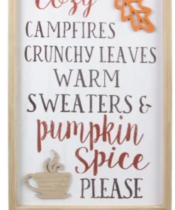 Inspire Me! Home Decor WALL ART & MIRRORS Fall Wall Decor Sign (2 Styles)