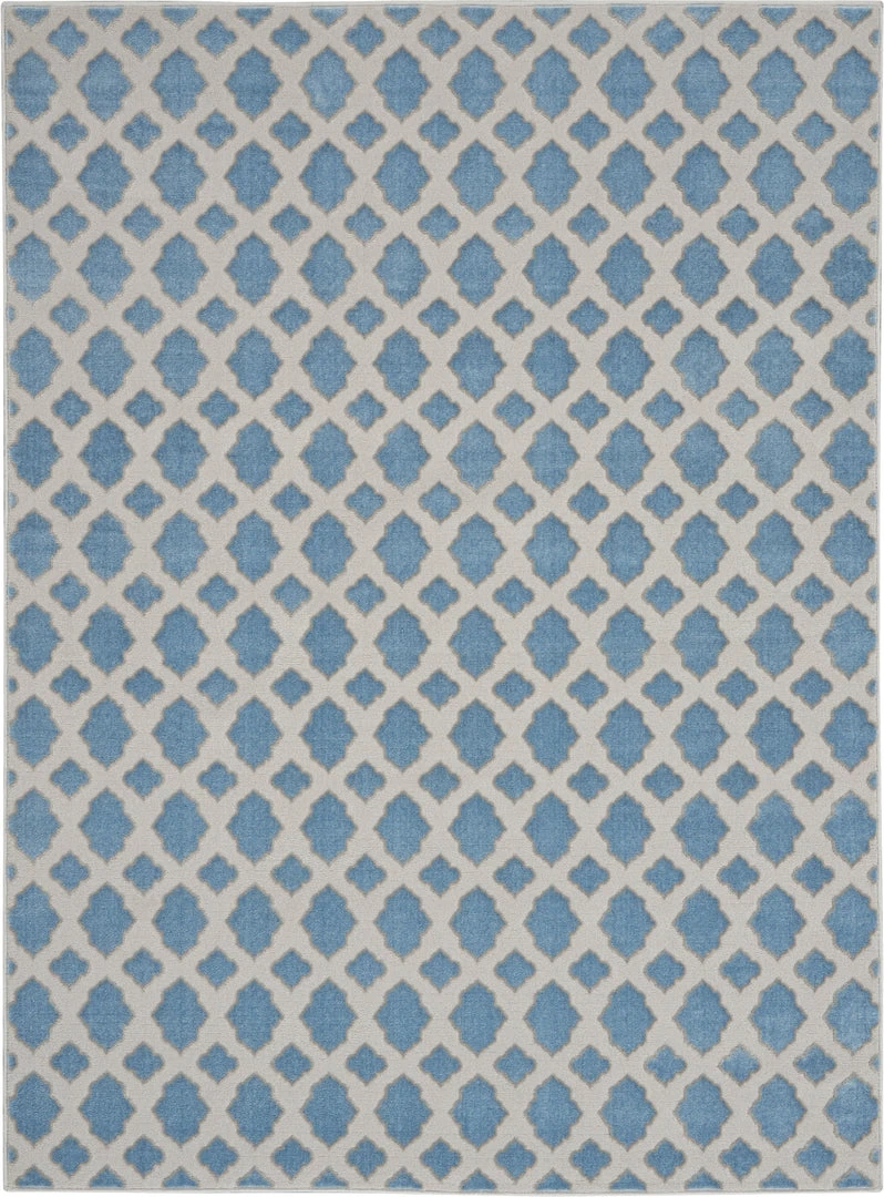Nourison PILLOWS, RUGS, & THROWS Joli Area Rug - Blue/Grey (2 Sizes) 4 Nourison PILLOWS, RUGS, & THROWS Joli Area Rug - Blue/Grey (2 Sizes)