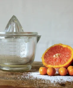 Inspire Me! Home Decor Glass Measuring Cup With Juicer Lid