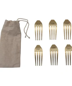 Inspire Me! Home Decor Gold Fork Cheese Markers (Set Of 6) 8 Inspire Me! Home Decor Gold Fork Cheese Markers (Set Of 6)