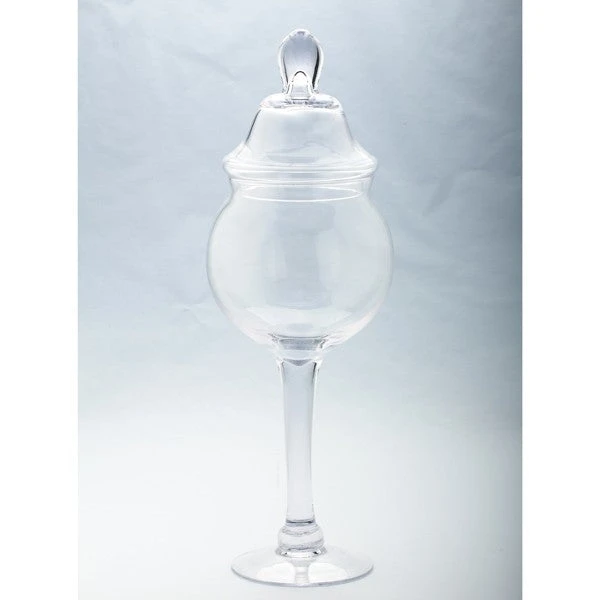 Inspire Me! Home Decor Glass Stem Jar (2 Sizes) Jars 6 Inspire Me! Home Decor Glass Stem Jar (2 Sizes) Jars