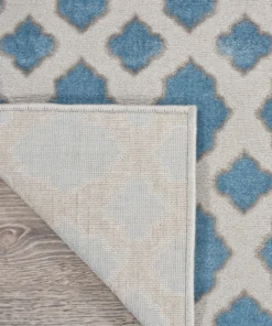 Nourison PILLOWS, RUGS, & THROWS Joli Area Rug - Blue/Grey (2 Sizes) 7 Nourison PILLOWS, RUGS, & THROWS Joli Area Rug - Blue/Grey (2 Sizes)