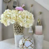 Inspire Me! Home Decor Textured Design Vase With White Marble Base (2 Colors) "From Pops Of Color Home Collection" 1 Inspire Me! Home Decor Textured Design Vase With White Marble Base (2 Colors) "From Pops Of Color Home Collection"