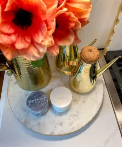 Inspire Me! Home Decor Black And White Marble Salt And Pepper Containers 7 Inspire Me! Home Decor Black And White Marble Salt And Pepper Containers