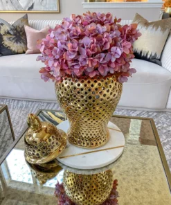 Inspire Me! Home Decor Light Mauve Hydrangea Stem (27.5"L)