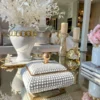 Inspire Me! Home Decor Cream Studded Box W/ Gold Detailing 1 Inspire Me! Home Decor Cream Studded Box W/ Gold Detailing