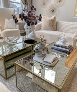 Inspire Me! Home Decor Marble Coasters W/ Silver Trim And Tray Set 13 Inspire Me! Home Decor Marble Coasters W/ Silver Trim And Tray Set