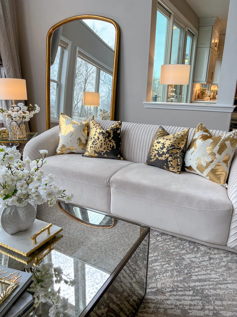 Cloud9d Elise Charcoal Gold Pillow - 20" X 20" PILLOWS, RUGS, & THROWS 7 Cloud9d Elise Charcoal Gold Pillow - 20" X 20" PILLOWS, RUGS, & THROWS