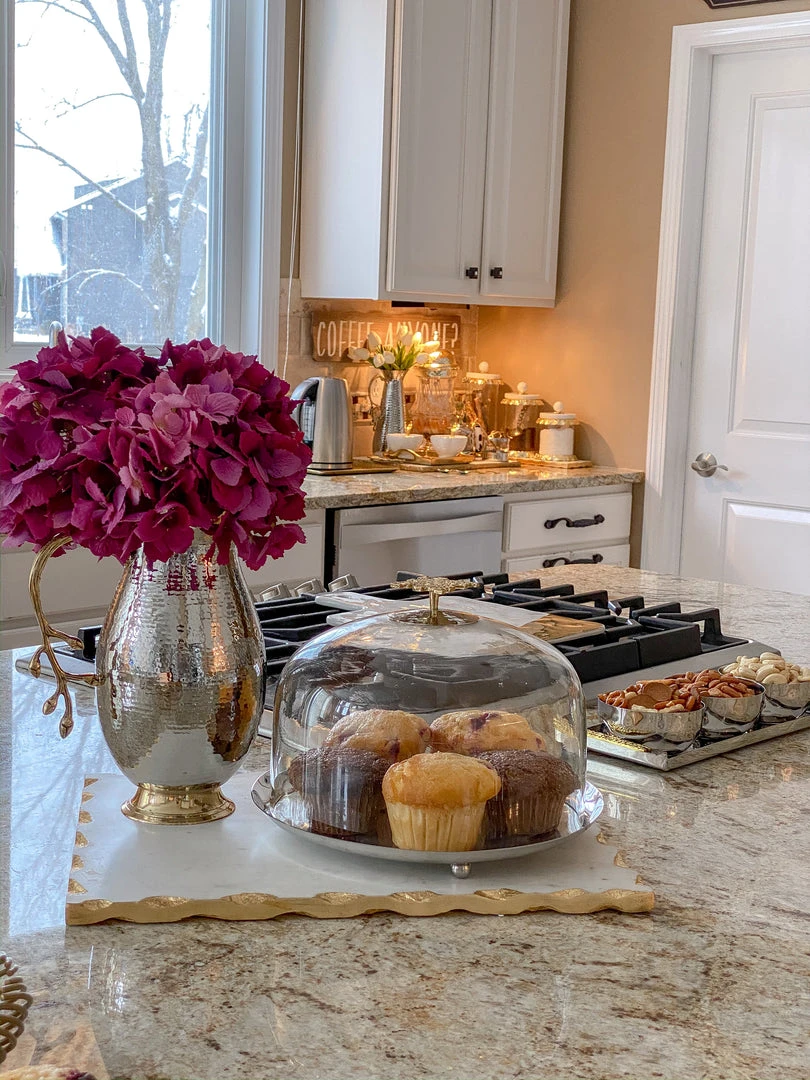 Inspire Me! Home Decor Marble Tray With Metallic Edge (2 Colors) 15 Inspire Me! Home Decor Marble Tray With Metallic Edge (2 Colors)