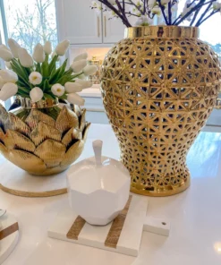 Inspire Me! Home Decor White Geometric Apple 5 Inspire Me! Home Decor White Geometric Apple