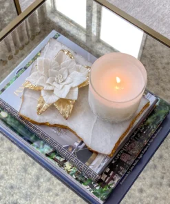 Inspire Me! Home Decor White And Gold Flower Decor 13 Inspire Me! Home Decor White And Gold Flower Decor