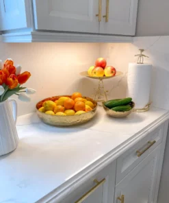 Inspire Me! Home Decor Gold Leaf Detailed Paper Towel Holder 24 Inspire Me! Home Decor Gold Leaf Detailed Paper Towel Holder