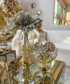 Inspire Me! Home Decor Gold Large Metallic Pearl Ornament/Orb 12 Inspire Me! Home Decor Gold Large Metallic Pearl Ornament/Orb