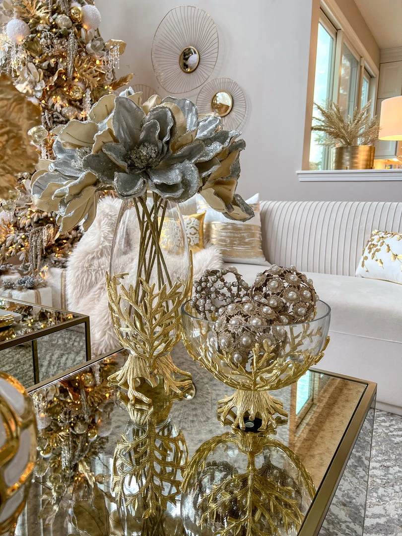 Inspire Me! Home Decor Gold Large Metallic Pearl Ornament/Orb 7 Inspire Me! Home Decor Gold Large Metallic Pearl Ornament/Orb