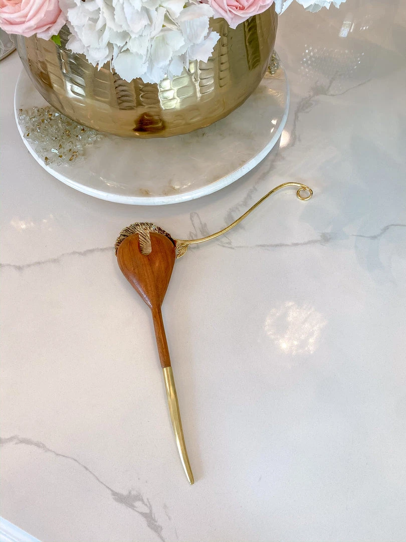 Inspire Me! Home Decor Gold Flower Petal Spoon Rest ( 2 Sizes ) 10 Inspire Me! Home Decor Gold Flower Petal Spoon Rest ( 2 Sizes )