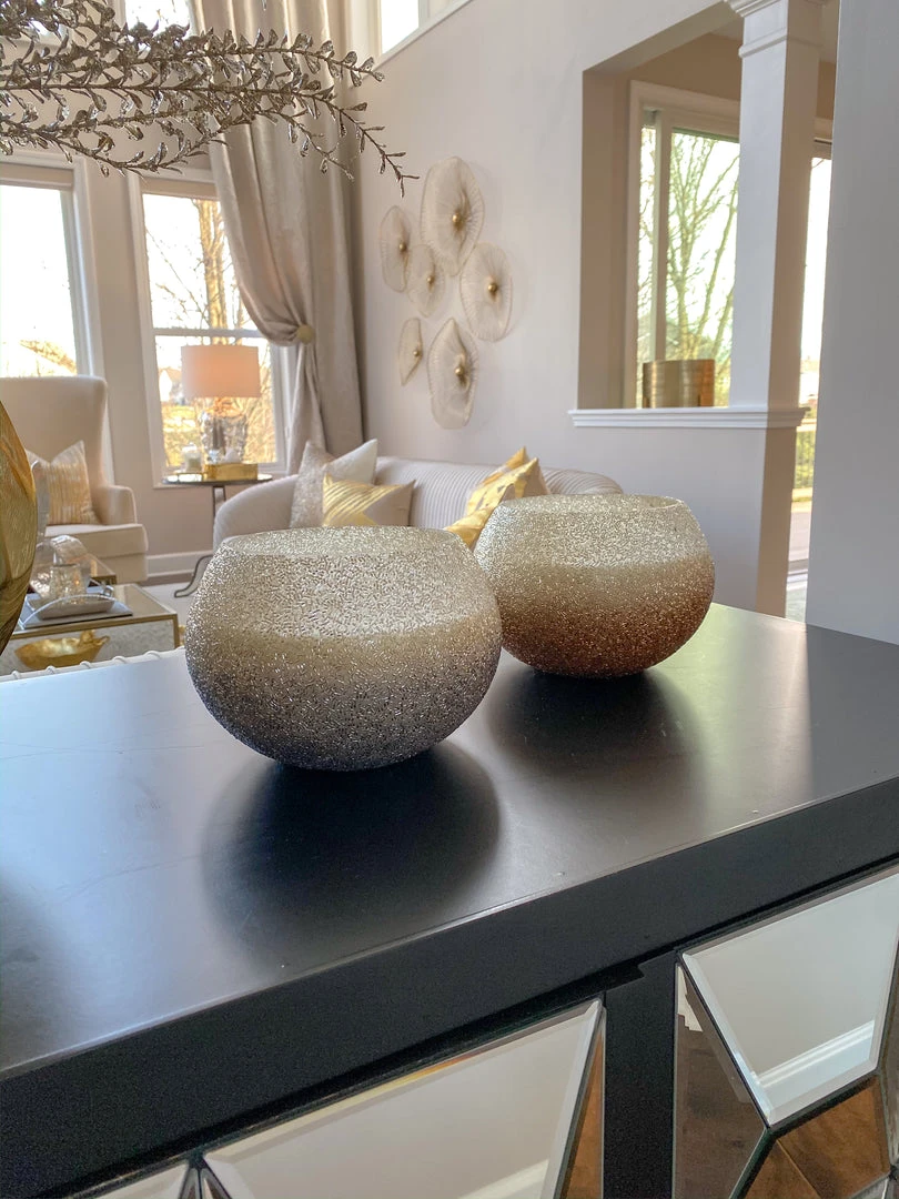 Inspire Me! Home Decor 70oz Silver Beaded Glass Candle 3 Inspire Me! Home Decor 70oz Silver Beaded Glass Candle