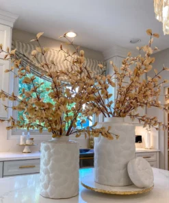 Inspire Me! Home Decor Jars Patterned White Jar With Lid (2 Sizes)