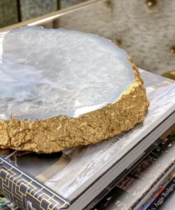 Inspire Me! Home Decor Metallic Gold Edge Agate Trivet 11 Inspire Me! Home Decor Metallic Gold Edge Agate Trivet