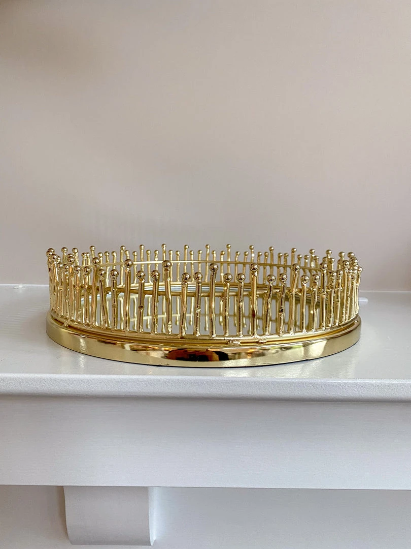 Inspire Me! Home Decor Round Mirror Tray (2 Sizes) (2 Colors) 5 Inspire Me! Home Decor Round Mirror Tray (2 Sizes) (2 Colors)