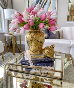 Inspire Me! Home Decor Gold Patterned Mini/Miniature Ginger Jar 17 Inspire Me! Home Decor Gold Patterned Mini/Miniature Ginger Jar