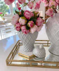 Inspire Me! Home Decor Real Touch Light Color Peony Bundles (3 Colors)