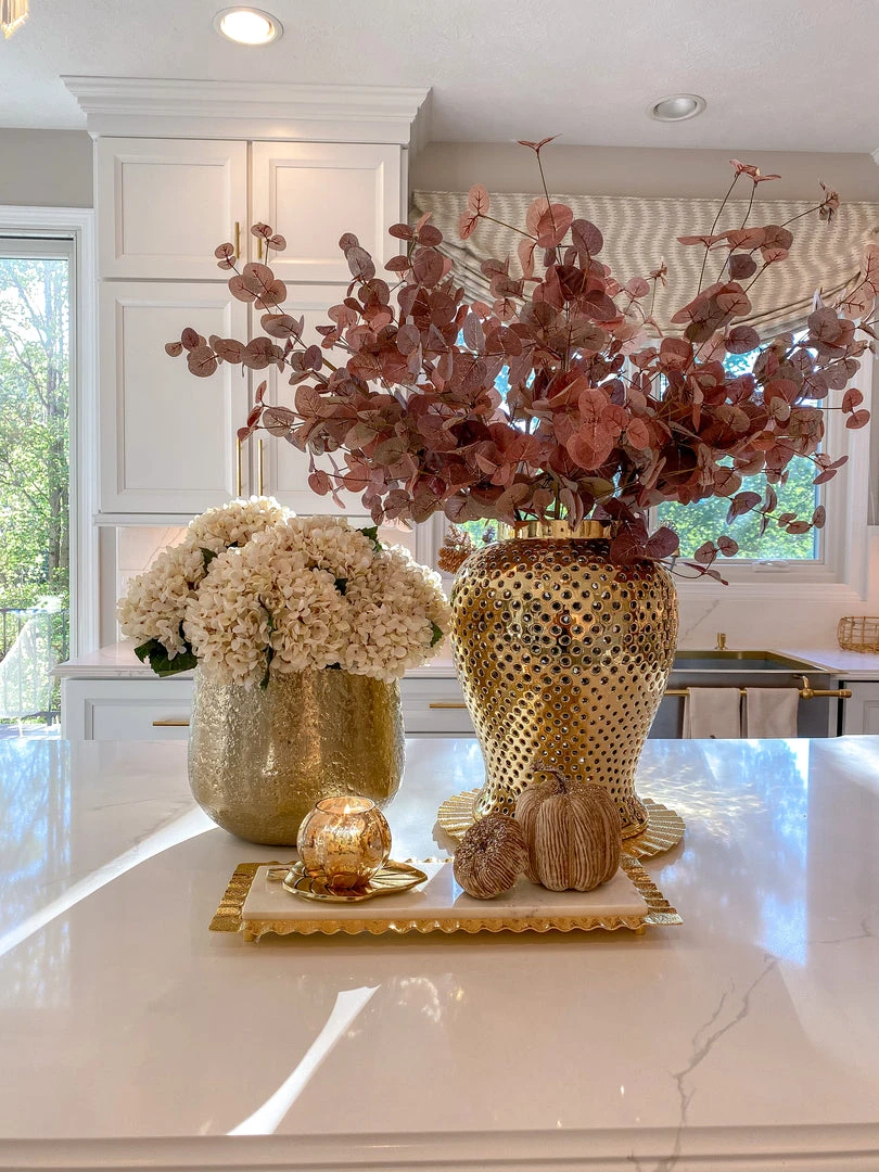 Inspire Me! Home Decor Oversized Gold Metal Hammered Planter 6 Inspire Me! Home Decor Oversized Gold Metal Hammered Planter