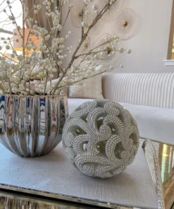 Inspire Me! Home Decor Champagne Detailed Orb