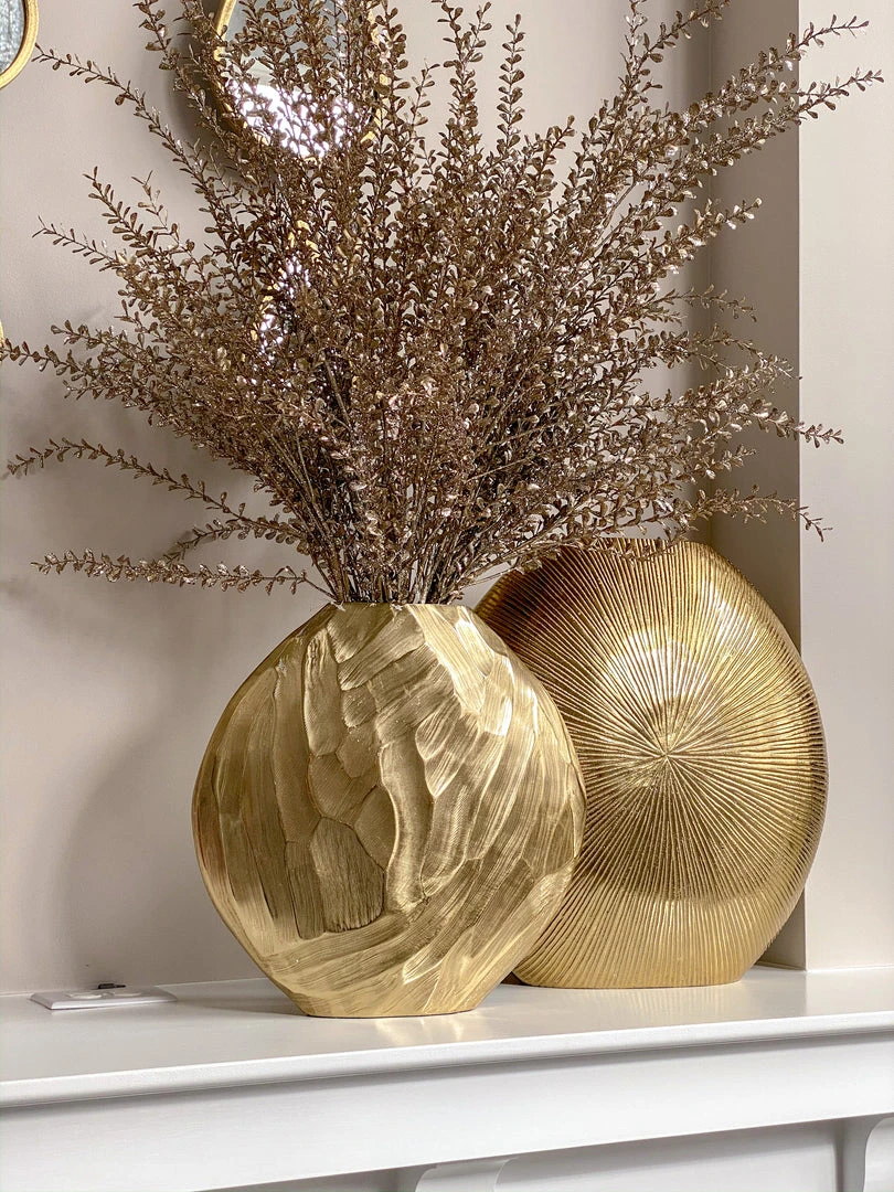 Inspire Me! Home Decor Large Round Starburst Design Metal Vase 4 Inspire Me! Home Decor Large Round Starburst Design Metal Vase