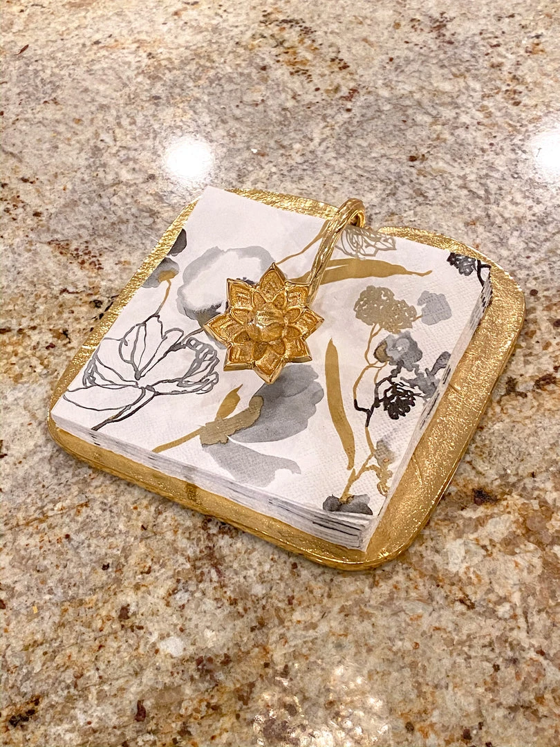 Inspire Me! Home Decor Gold Lotus Napkin Holder 3 Inspire Me! Home Decor Gold Lotus Napkin Holder