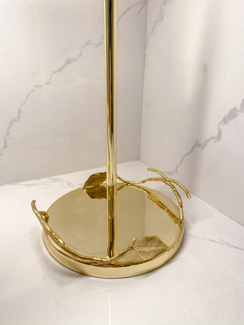 Inspire Me! Home Decor Gold Leaf Detailed Paper Towel Holder 10 Inspire Me! Home Decor Gold Leaf Detailed Paper Towel Holder