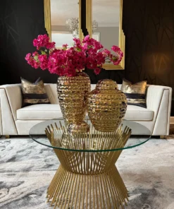 Inspire Me! Home Decor Gold Hammered Ginger Jar (2 Sizes)