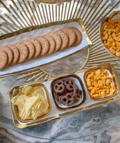 Inspire Me! Home Decor Long Gold Edge Tray 13 Inspire Me! Home Decor Long Gold Edge Tray