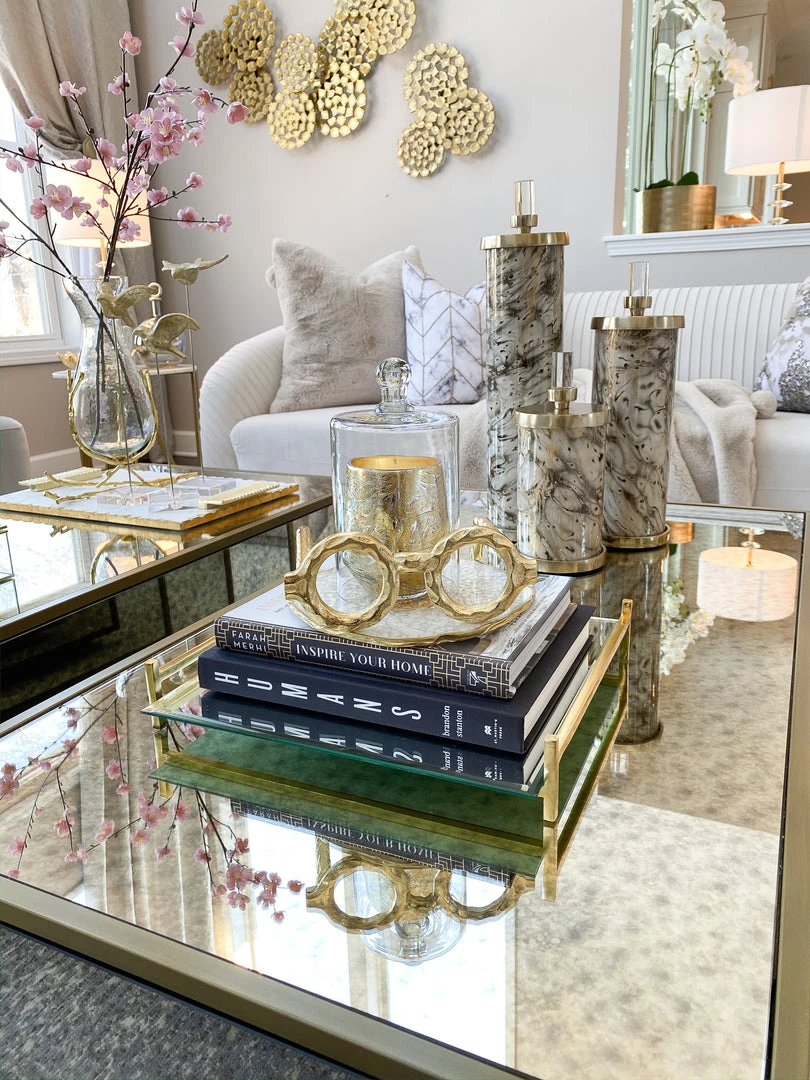 Inspire Me! Home Decor Marbled Pattern Decorative Jars (3 Sizes Available) 5 Inspire Me! Home Decor Marbled Pattern Decorative Jars (3 Sizes Available)