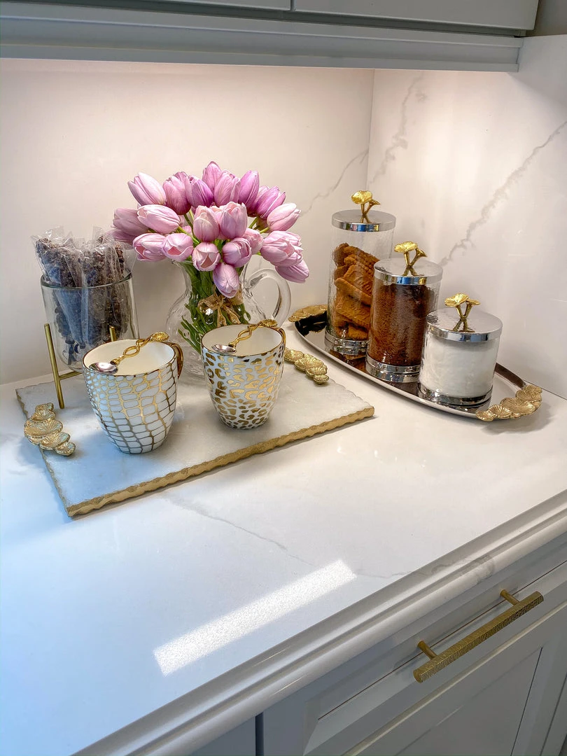 Inspire Me! Home Decor Silver And Gold Flower Top Canister (3 Sizes) 10 Inspire Me! Home Decor Silver And Gold Flower Top Canister (3 Sizes)