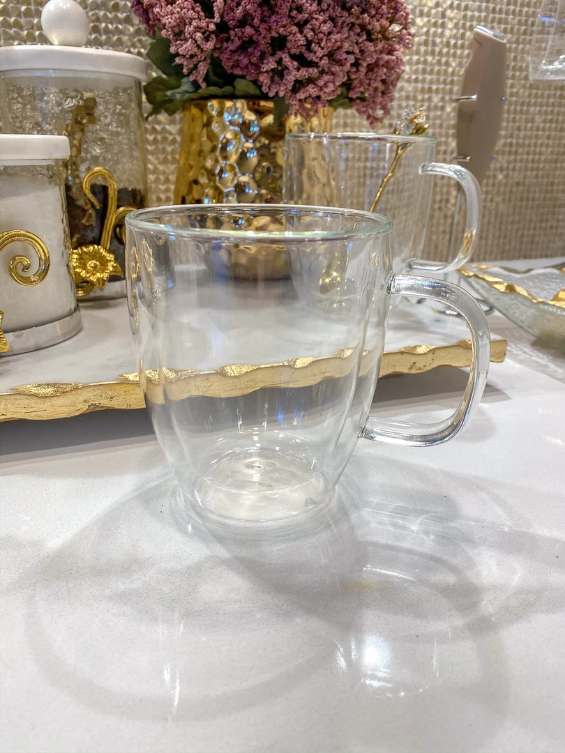Inspire Me! Home Decor KITCHEN 16 Oz Double Wall Glass Coffee Mug With Handle 7 Inspire Me! Home Decor KITCHEN 16 Oz Double Wall Glass Coffee Mug With Handle