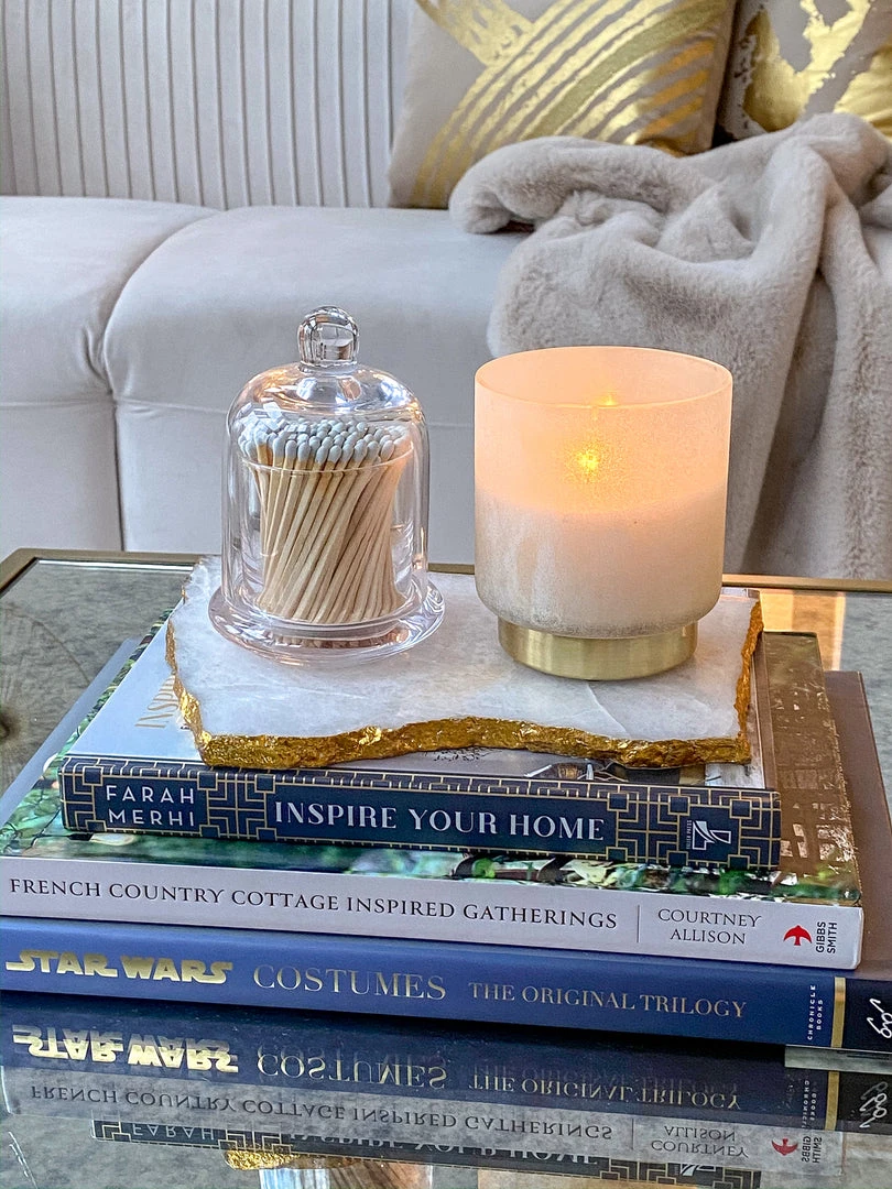 Inspire Me! Home Decor Glass Cloche With White Tip Matches 7 Inspire Me! Home Decor Glass Cloche With White Tip Matches