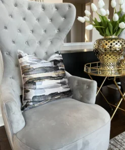 Cloud9d PILLOWS, RUGS, & THROWS Elise Black Gold Pillow - 20" X 20" 10 Cloud9d PILLOWS, RUGS, & THROWS Elise Black Gold Pillow - 20