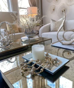 Inspire Me! Home Decor Bevelled Glass Mirror Tray