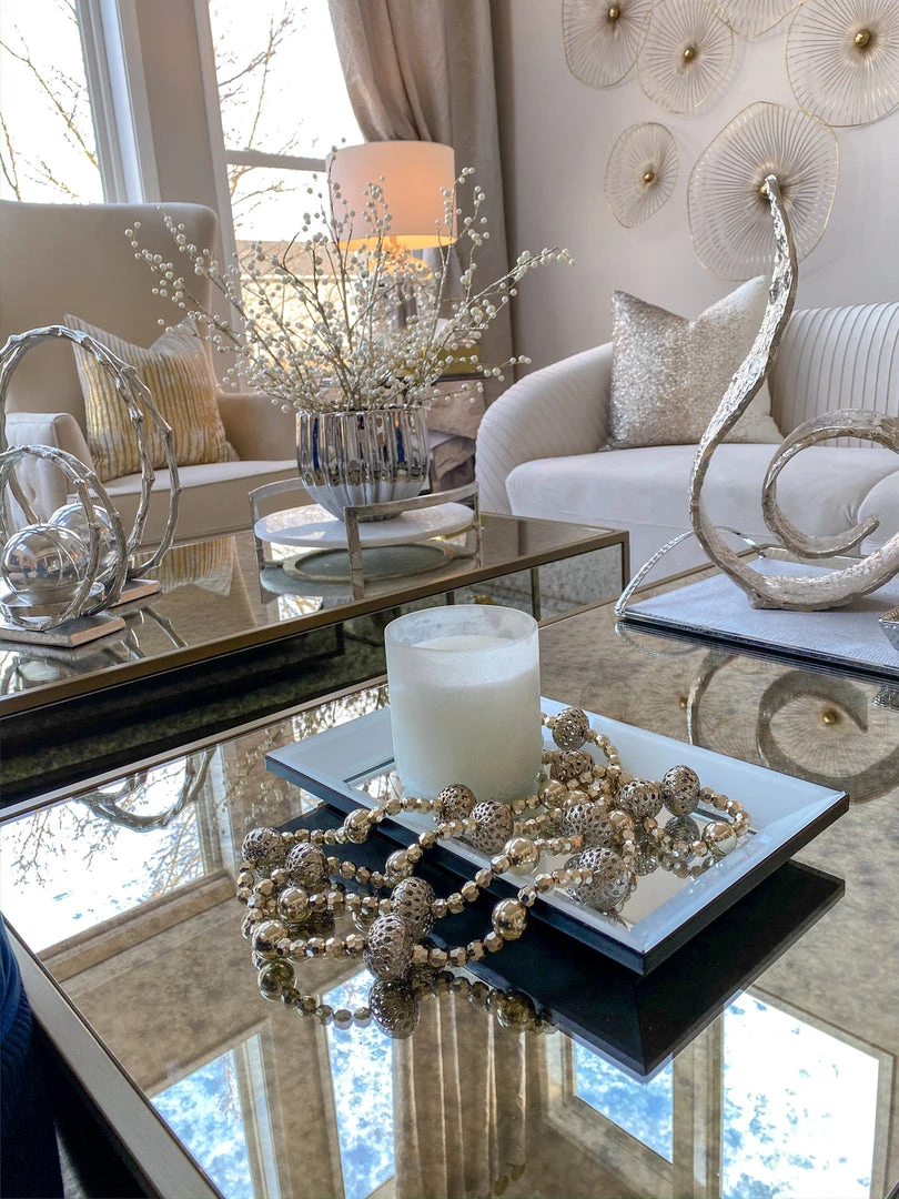 Inspire Me! Home Decor Bevelled Glass Mirror Tray 3 Inspire Me! Home Decor Bevelled Glass Mirror Tray