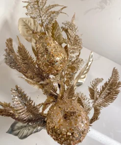 Inspire Me! Home Decor Metallic Gold Fern Spray