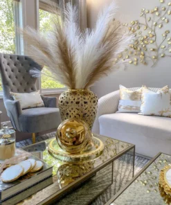 Inspire Me! Home Decor Light Feathered Pampa Grass Stem (4 Colors) Floral Stems